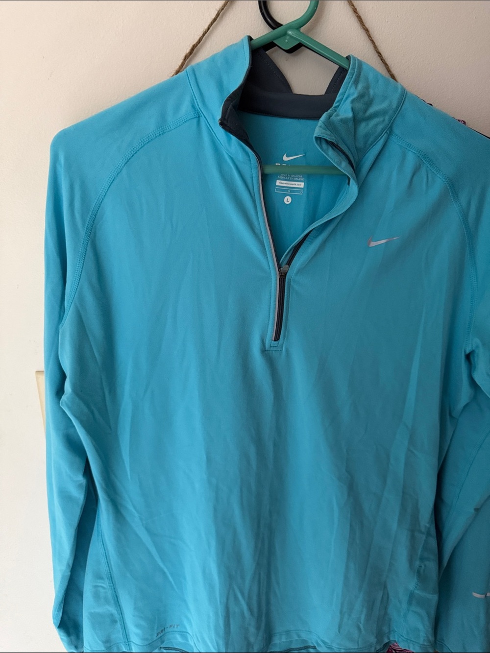 Nike Women's Teal Half-Zip Performance Jacket